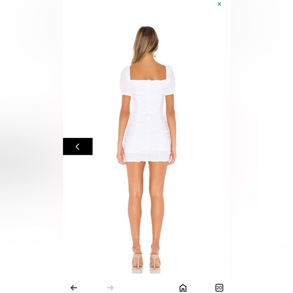 Superdown Rumor Ruched Dress in White Sz L - Picture 2 of 7